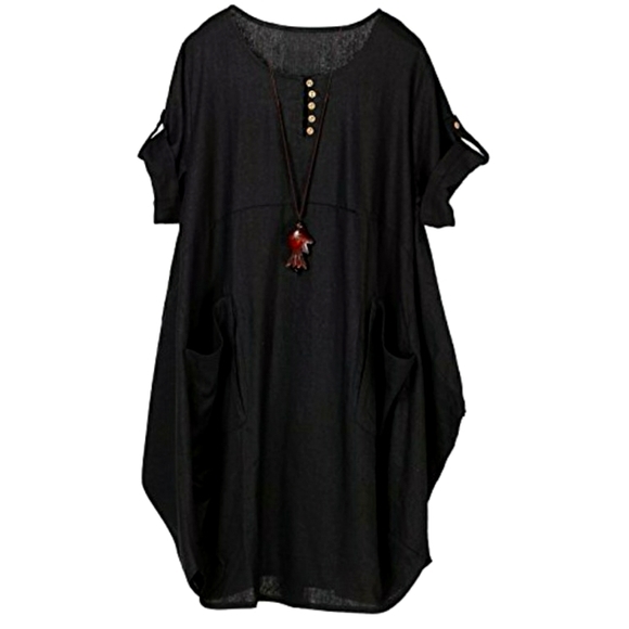 Black F T Cayanz baggy tunic - Picture 1 of 7